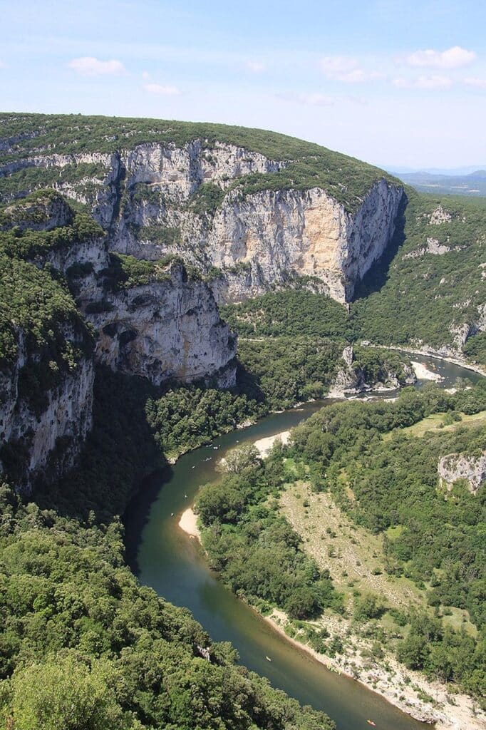 ardèche, canyon, mountains, nature, flow